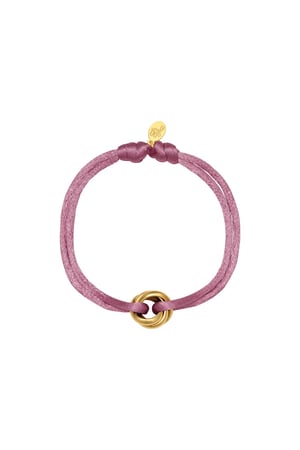 Bracelet Satin Knot Purple Stainless Steel h5 