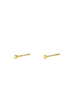 Gold color / Earrings Tiny Dot Gold Color Stainless Steel 