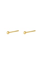 Gold color / Earrings Small Dot Gold Color Stainless Steel 