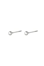 Silver color / Earrings Midi Dot Silver Color Stainless Steel 