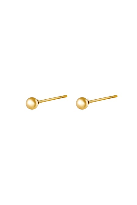 Earrings Midi Dot Gold Color Stainless Steel