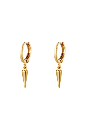 Earrings Dangling Cone Gold Color Copper h5 