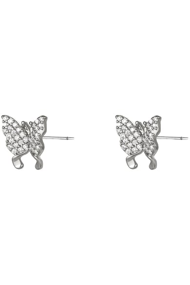 Boucles d'oreilles Shiny Butterfly Argenté Cuivré h5 Image2