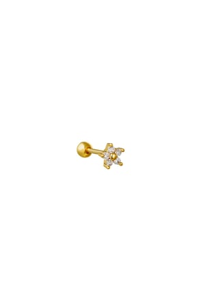 Piercing Tiny Flower Gold Color Copper h5 