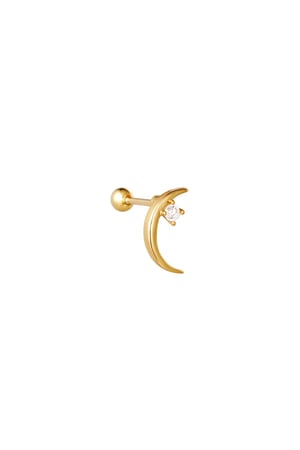 Piercing Sparkling Moon Gold Color Copper h5 