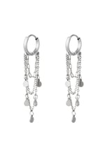 Silver color / Earrings Garlands Silver Color Stainless Steel Picture2