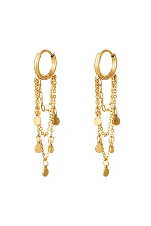 Earrings Garlands Gold Color Stainless Steel h5 