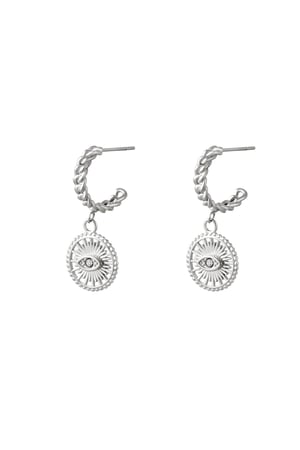 Earrings Overload Silver Color Stainless Steel h5 