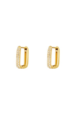 Earrings Shimmer Spark Gold Color Stainless Steel h5 