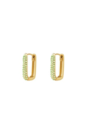 Earrings Shimmer Spark Green Stainless Steel h5 