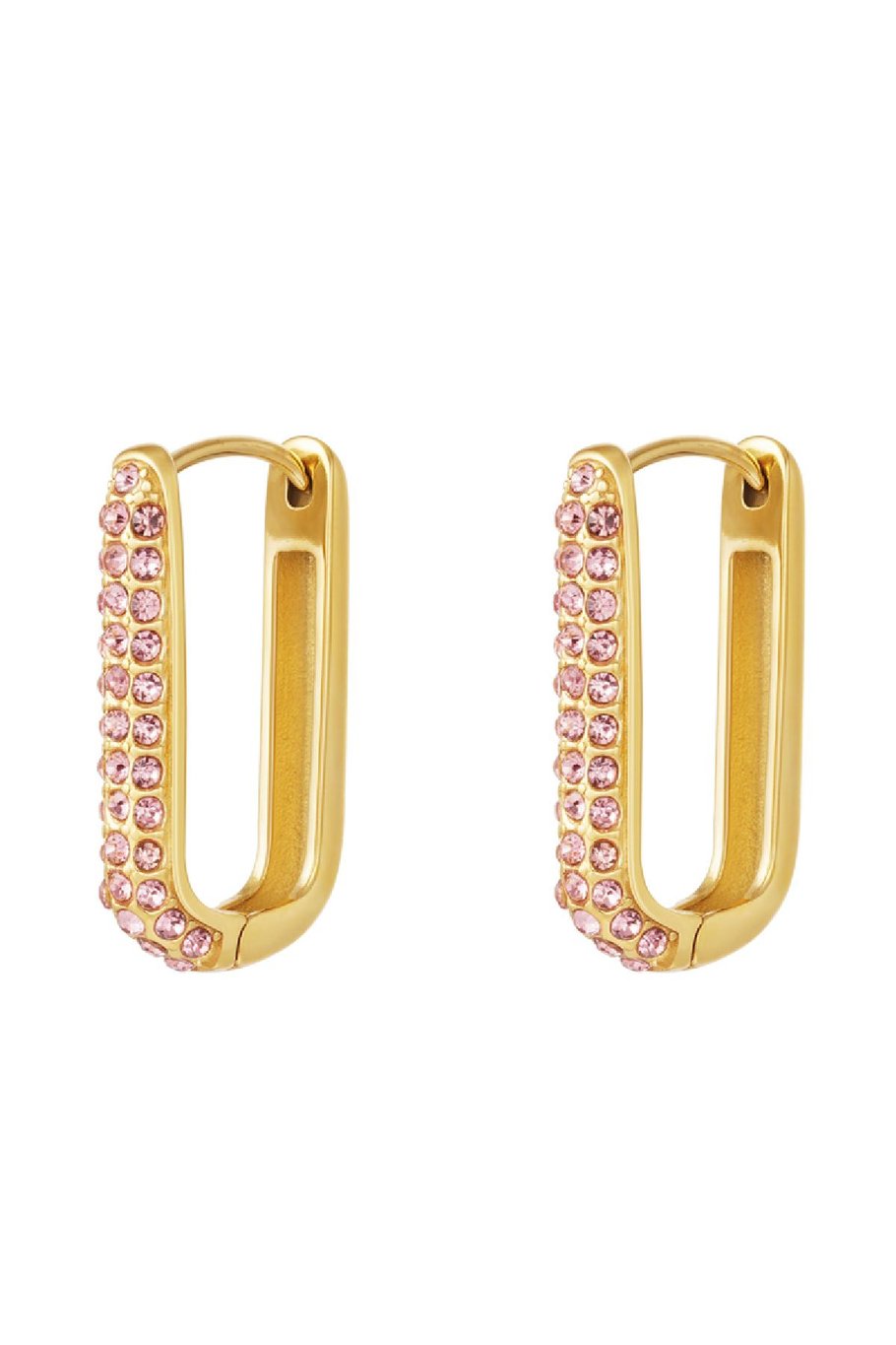 Earrings Shimmer Spark Large Gold Color Stainless Steel h5Picture6