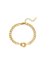 Gold color / Bracelet Intertwined Gold Color Stainless Steel 