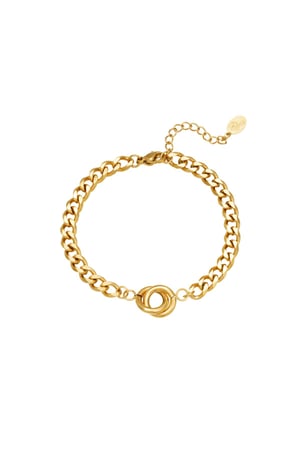 Bracelet Intertwined Gold Color Stainless Steel h5 