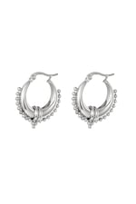 Silver color / Earrings Saraswati Silver Color Stainless Steel Picture2