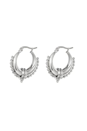 Earrings Saraswati Silver Color Stainless Steel h5 