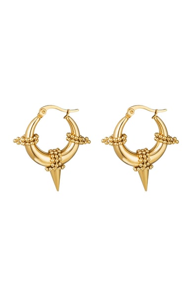 Earrings Aditi Gold Color Stainless Steel h5 