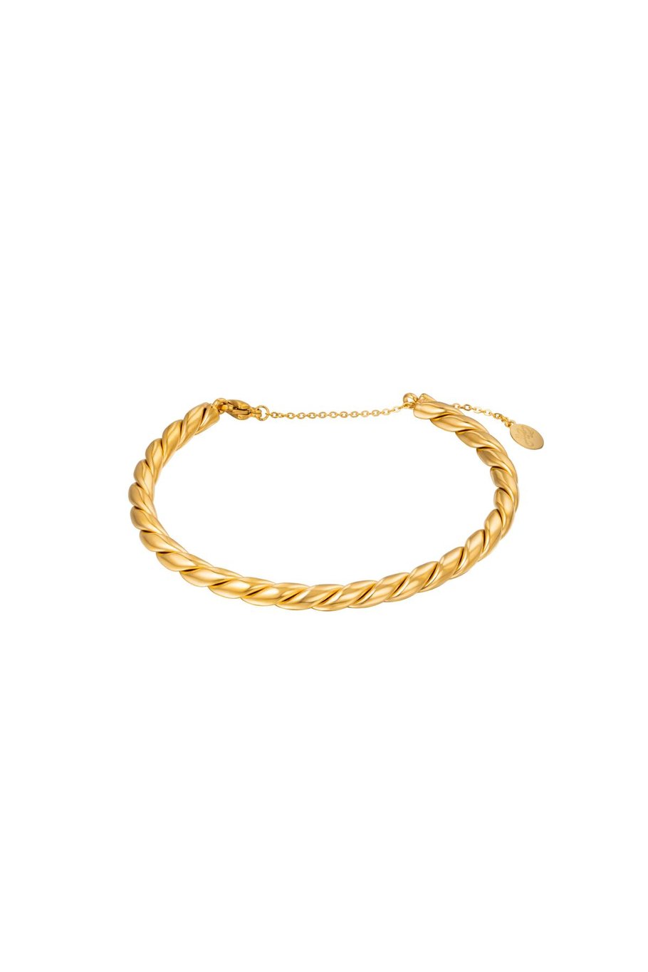 Pulsera Bangle Rope Color dorado Acero inoxidable One size 