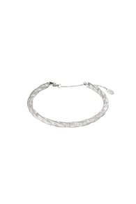 Couleur argent / Taille unique / Bracelet Bangle Twist Argenté Acier inoxydable One size 