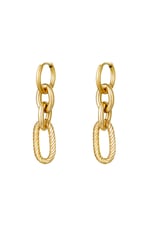 Gold color / Earrings Spicy Gold Color Stainless Steel Picture2