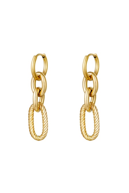 Earrings Spicy Gold Color Stainless Steel 2