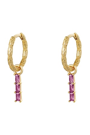 Dangling earring Purple Copper h5 