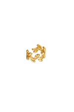 Gold color / Earcuff laurel shape Gold Color Stainless Steel Picture2