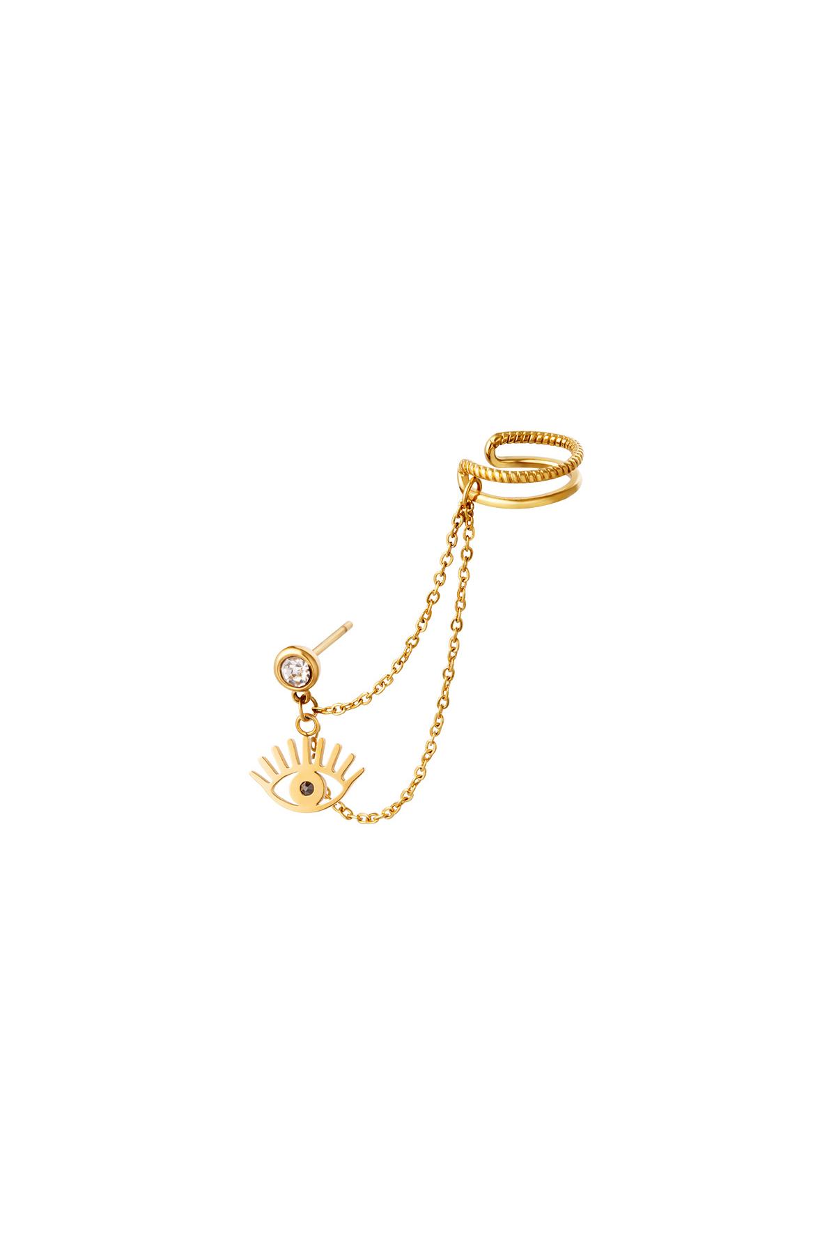 stainless steel earcuff eye