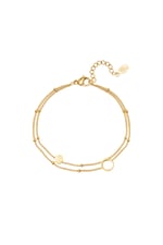 Goldfarbe / Armband Karma Goldfarbe Edelstahl 