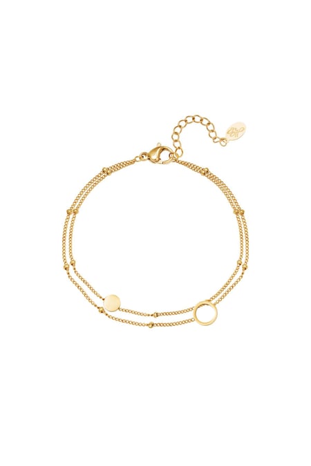 Bracelet Karma Gold Color Stainless Steel 2