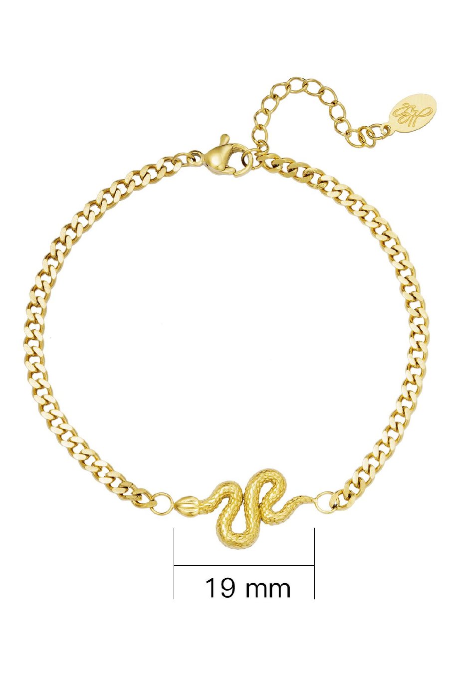 Armband Shiny Serpent Goldfarbe Edelstahl Bild4