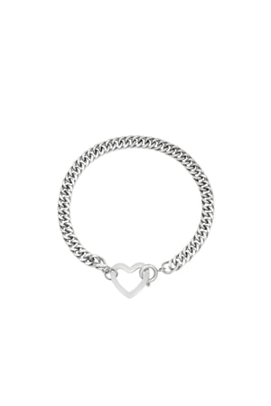 Bracelet Lovely Silver Color Stainless Steel h5 