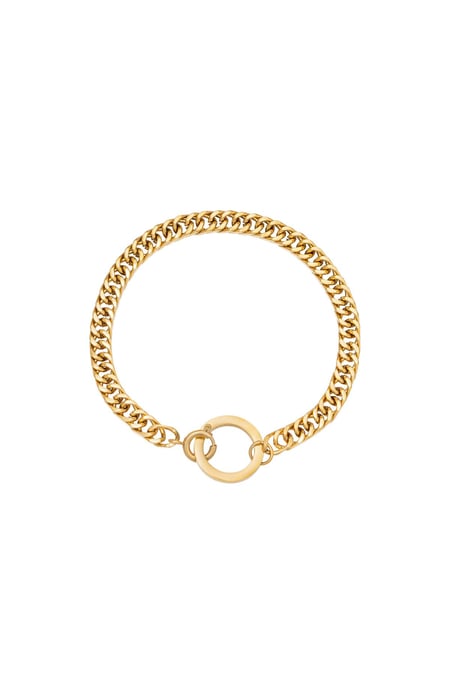 Bracelet Connect Gold Color Stainless Steel 2