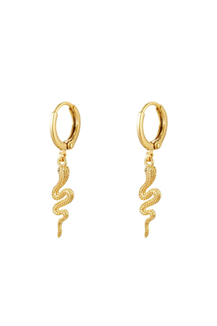 Earrings Special Snake Gold Color 