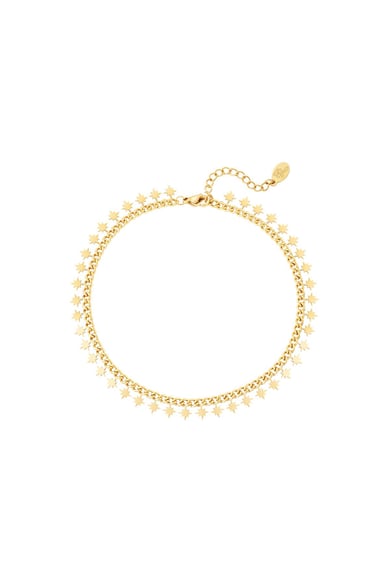 Bracciale Acciaio Inossidabile Stelle Scintillanti Silver Color Stainless Steel h5 