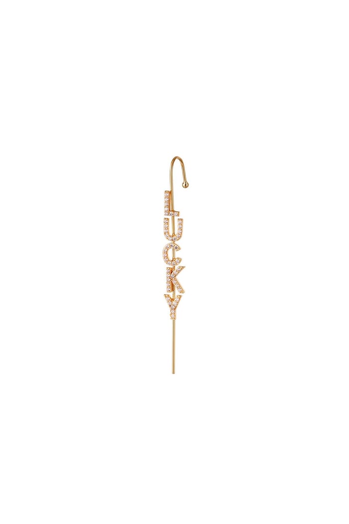 Ear crawler Lucky Gold Color Copper 