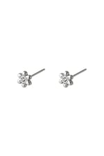 Silver color / Stainless Steel Earstuds Flower Silver color Picture2