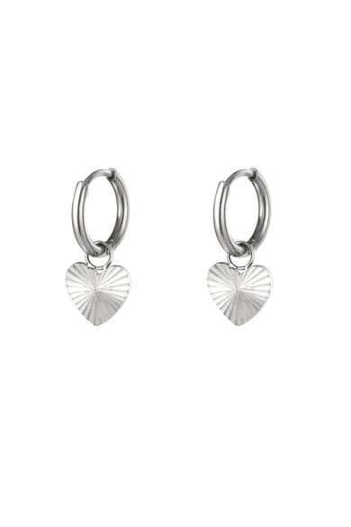 Stainles steel earrings heart Gold Color Stainless Steel h5 