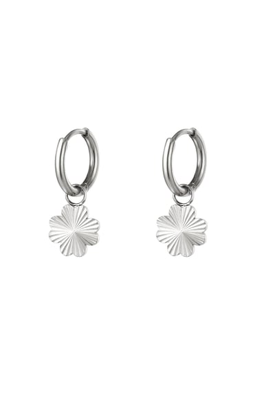 Stainles steel earrings clover Gold Color Stainless Steel h5 