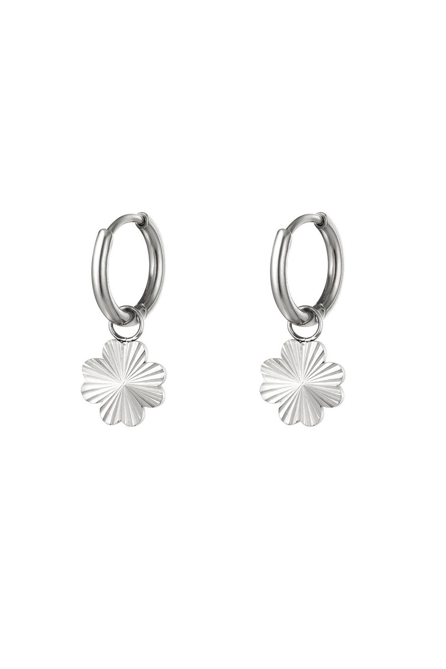 Stainles steel earrings clover Gold Color Stainless Steel 