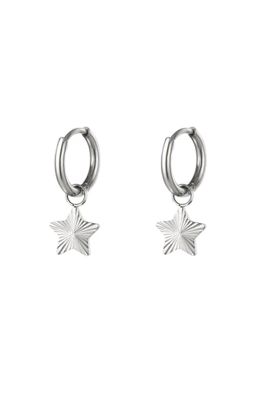 Stainles steel earrings star Gold Color Stainless Steel h5 