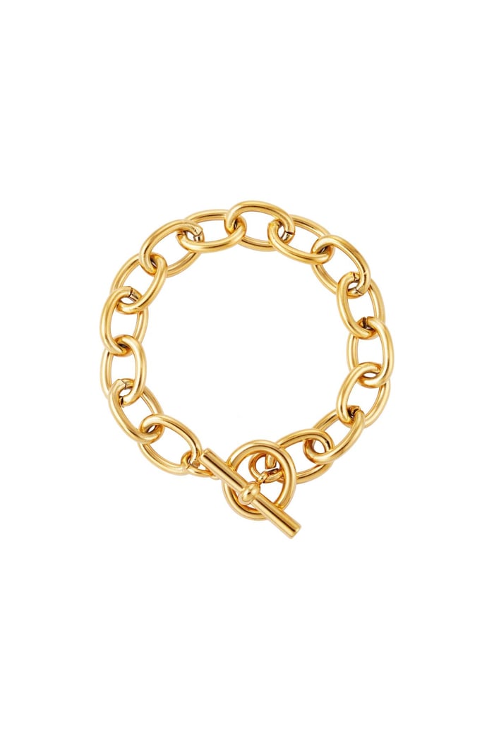 Stainless steel bracelet  Gold color 