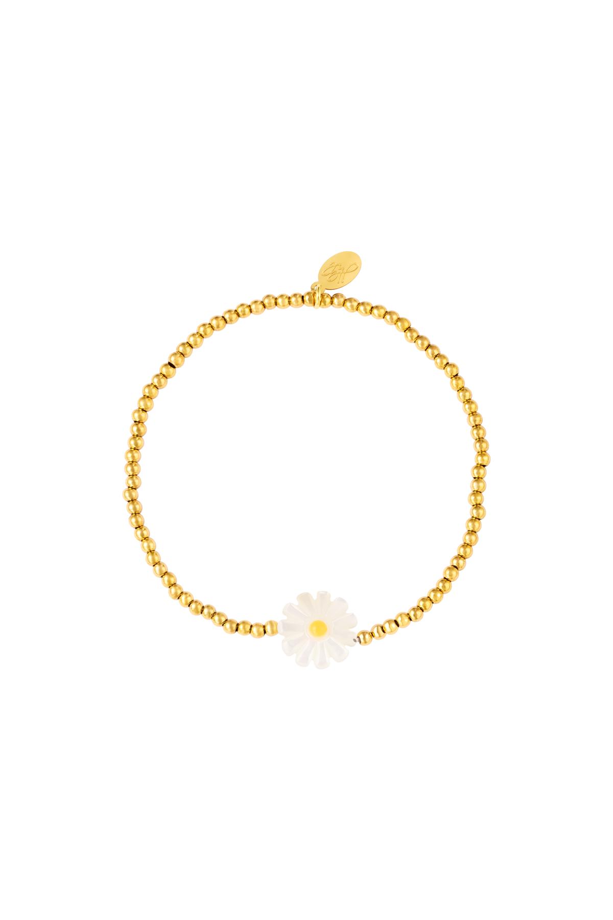 Daisy bracelet Gold Color Stainless Steel