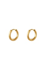 Gold color / Stainless steel hoop earrings Gold color 