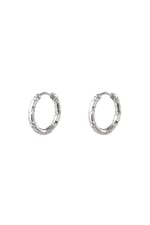 Silver color / Stainless steel hoop earrings Silver color Picture2