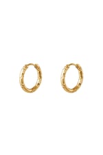 Gold color / Stainless steel hoop earrings Gold color 