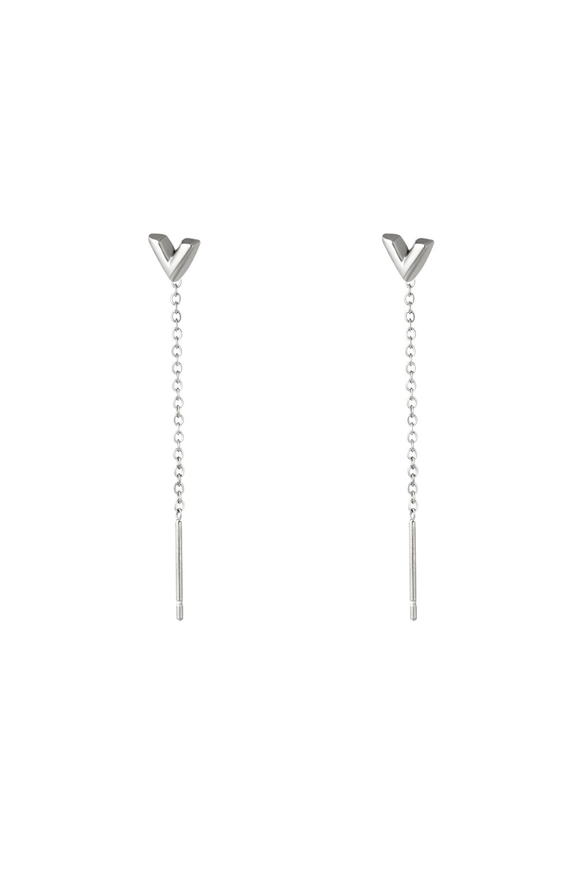 stainless steel chain earrings arrow