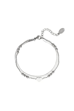 Multi chain bracelet Silver Color Stainless Steel h5 