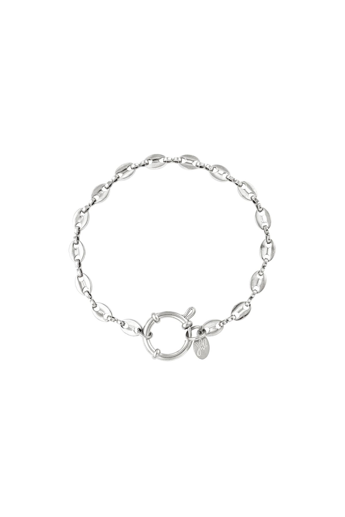 stainless steel linked bracelet  