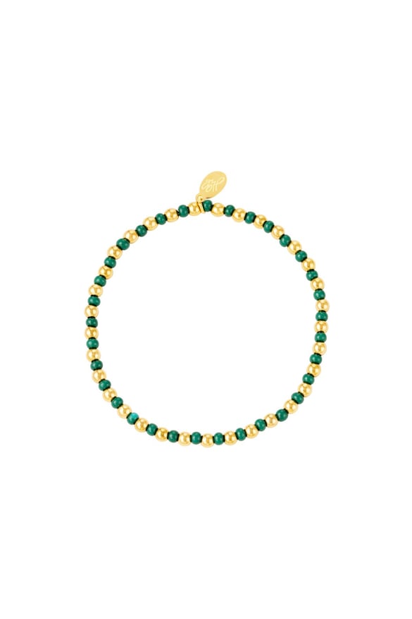 Bracelet two-tone Green Stainless Steel