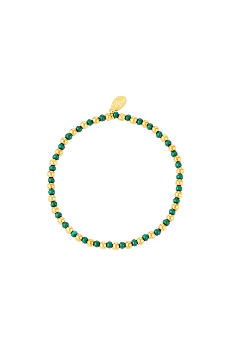 Armband zweifarbig Grün Edelstahl
